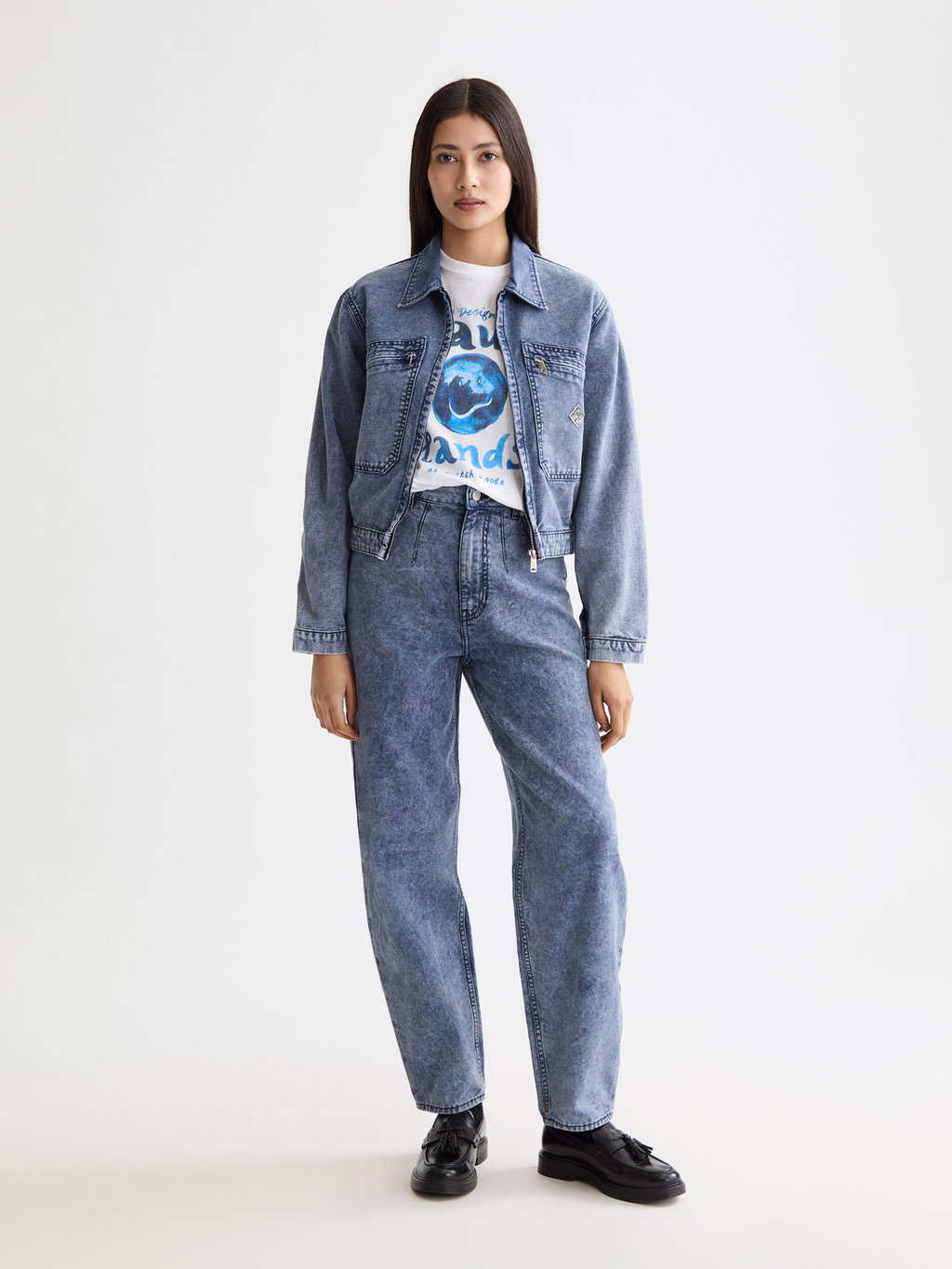 Mountain Dyed Denim Canvas Workwear Jacket