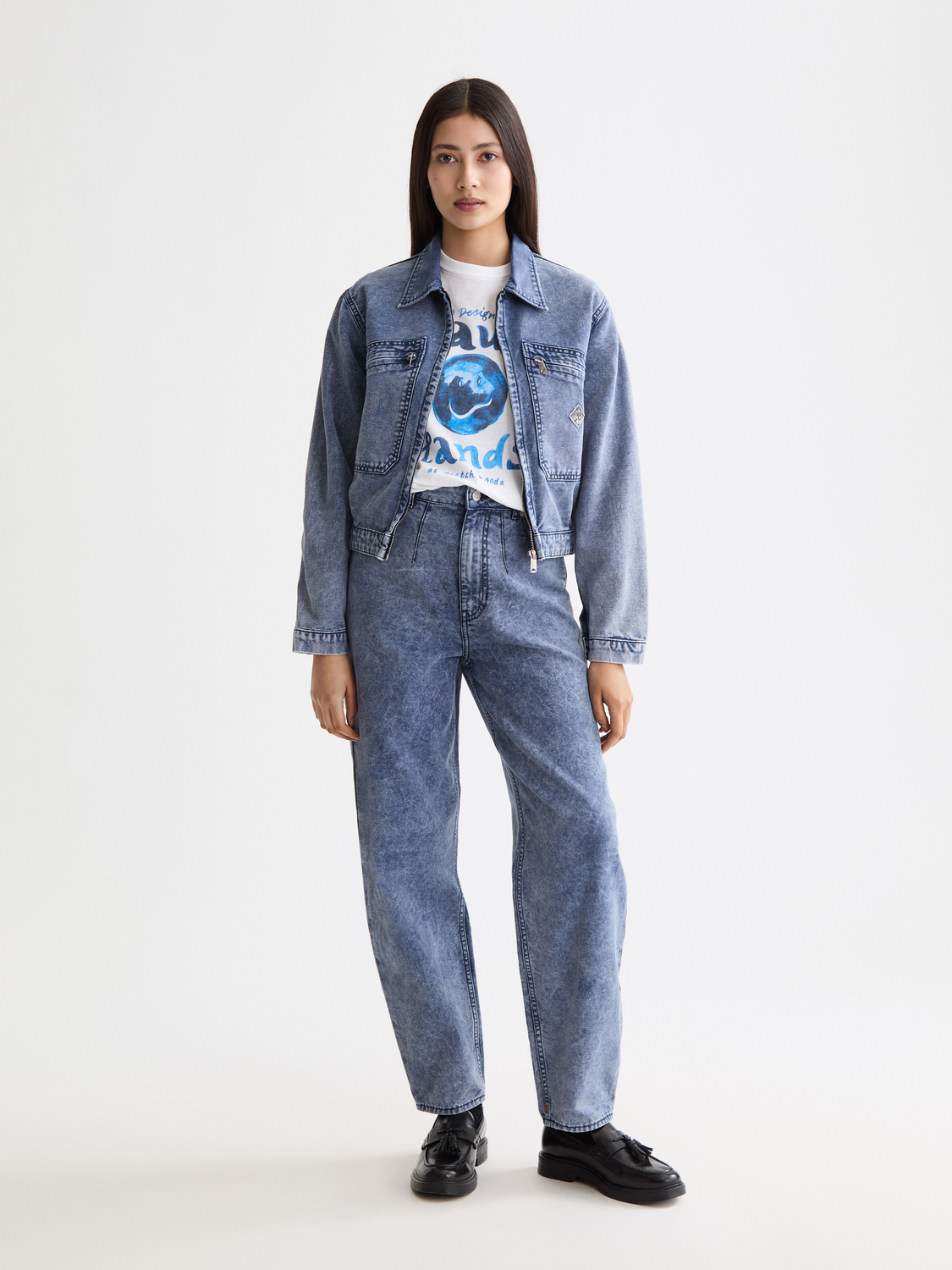 Mountain Dyed Denim Canvas Workwear Jacket