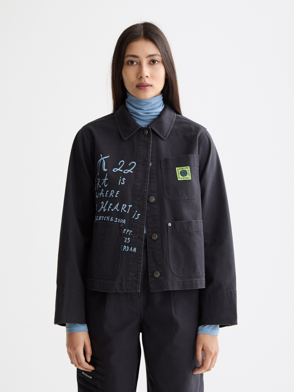 Washed Workwear Jacket – Scotch & Soda Washed Workwear Jacket – Scotch & Soda