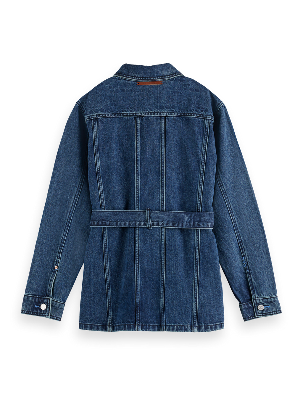 Worked out belted denim jacket — Framework