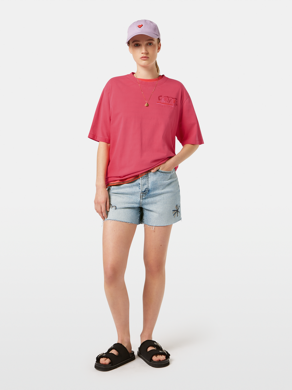 The Ray Cut Off Denim Short | Spring Lights