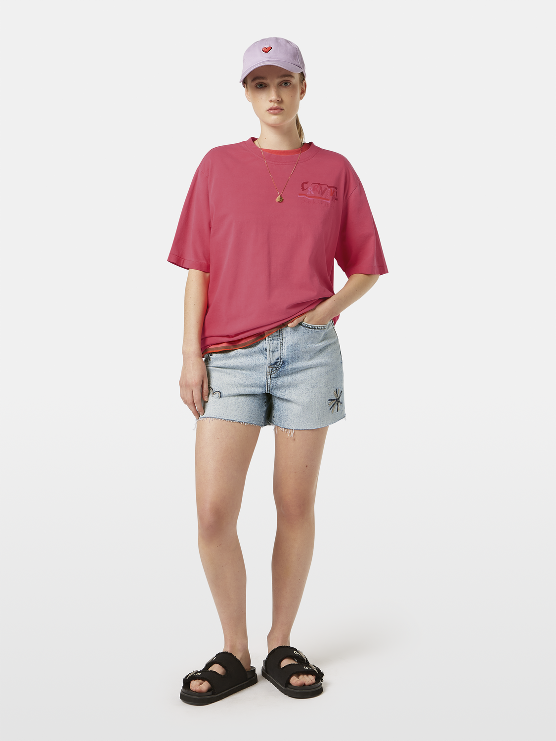 The Ray Cut Off Denim Short | Spring Lights