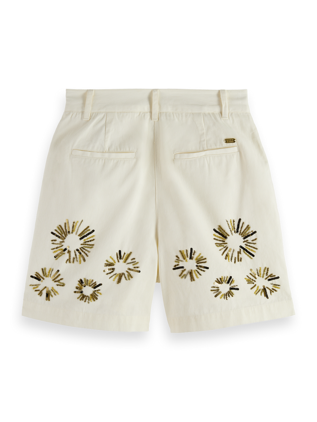 Embellished High Rise Shorts
