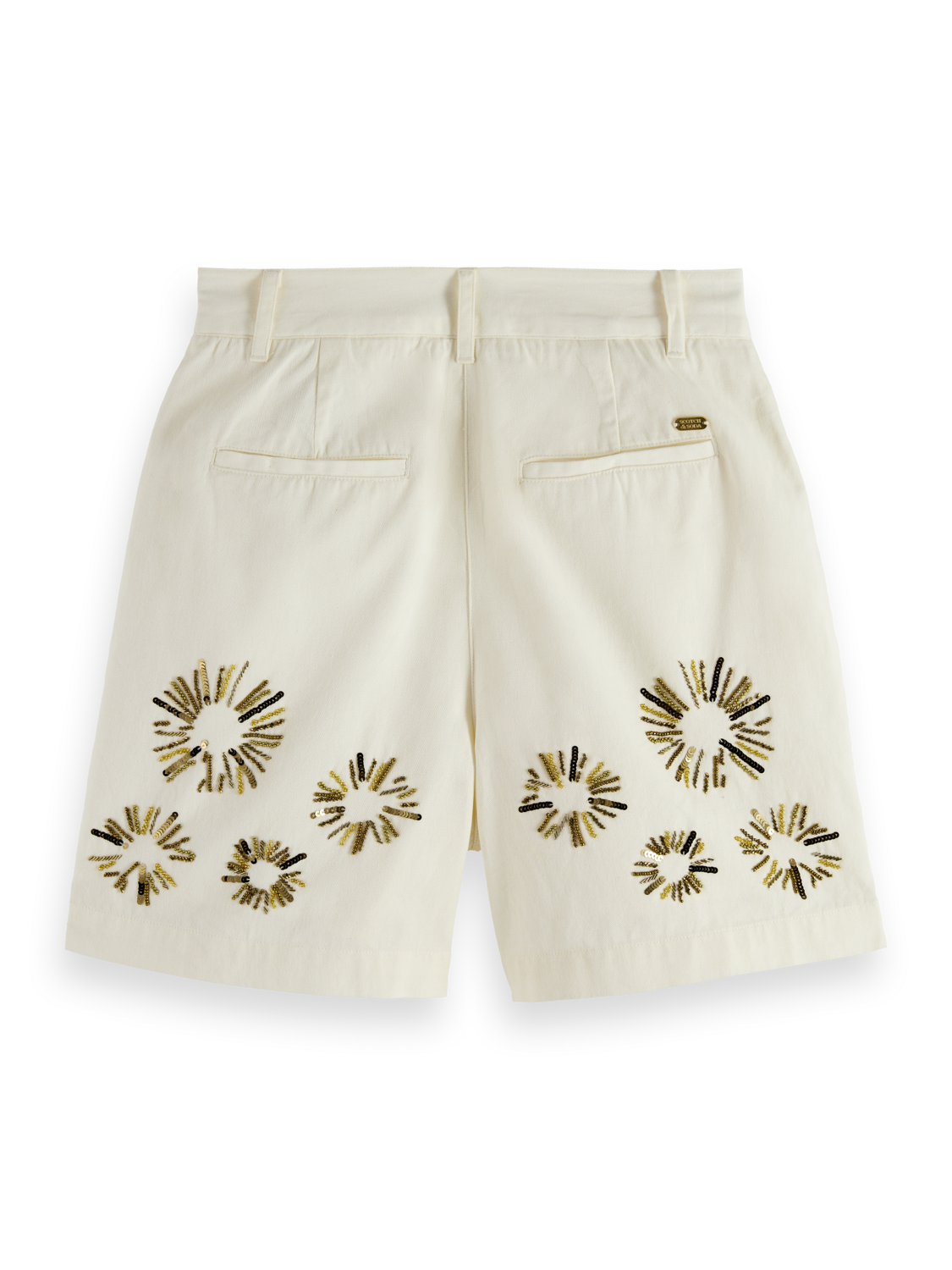 Embellished High Rise Shorts