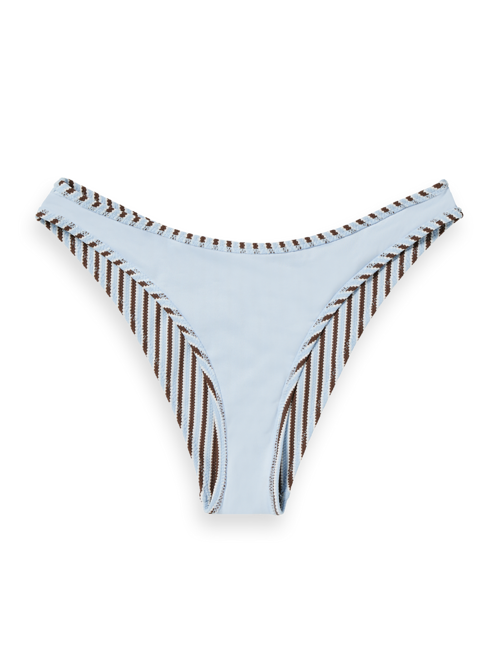 Textured Stripe Bikini Bottom