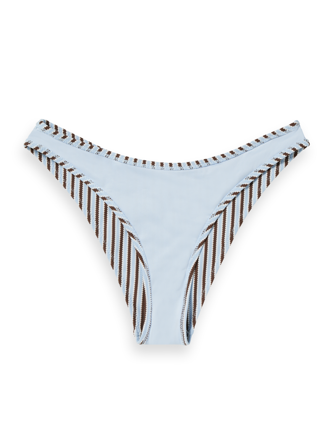 Textured Stripe Bikini Bottom