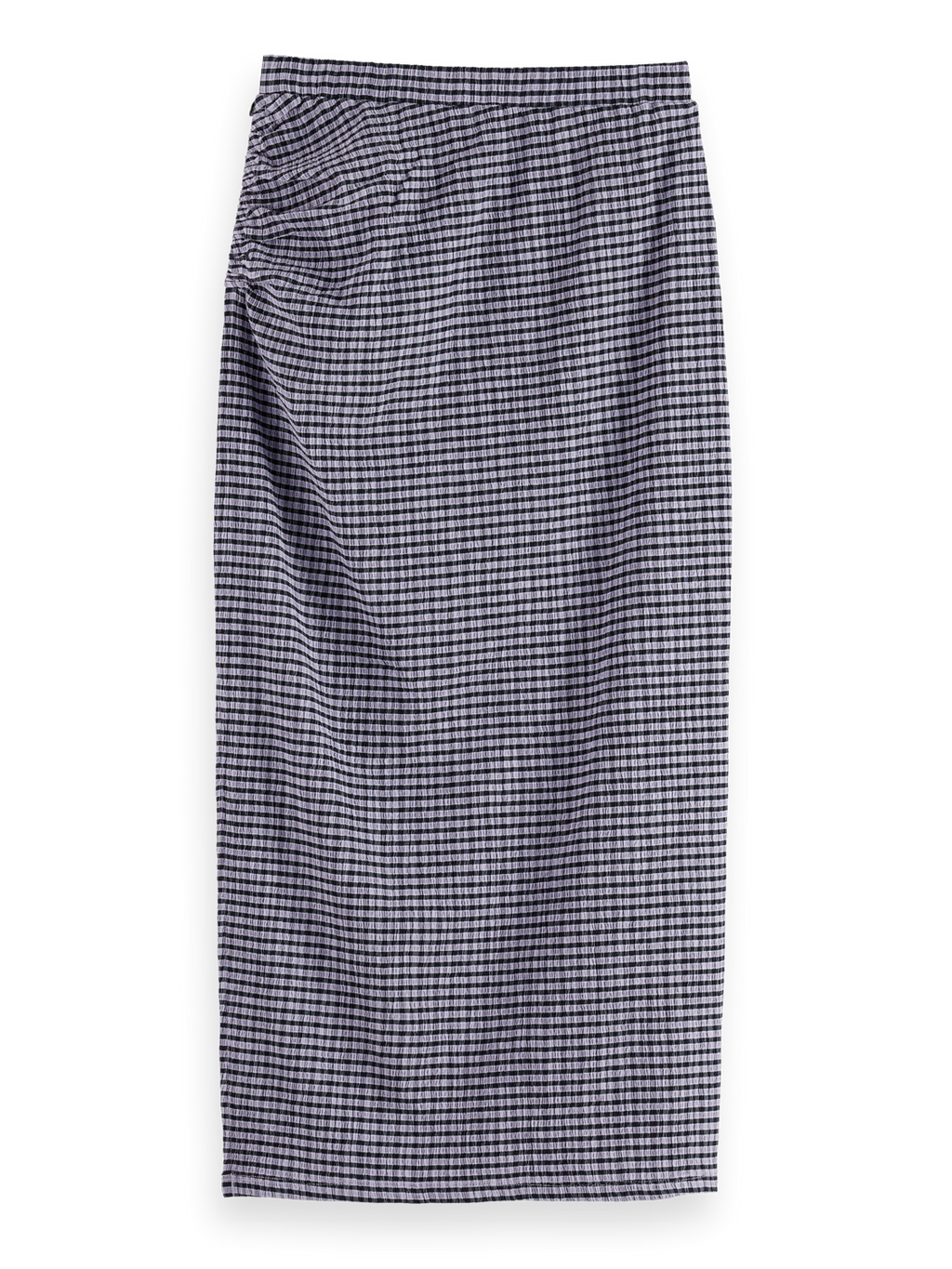 Structured gingham skirt