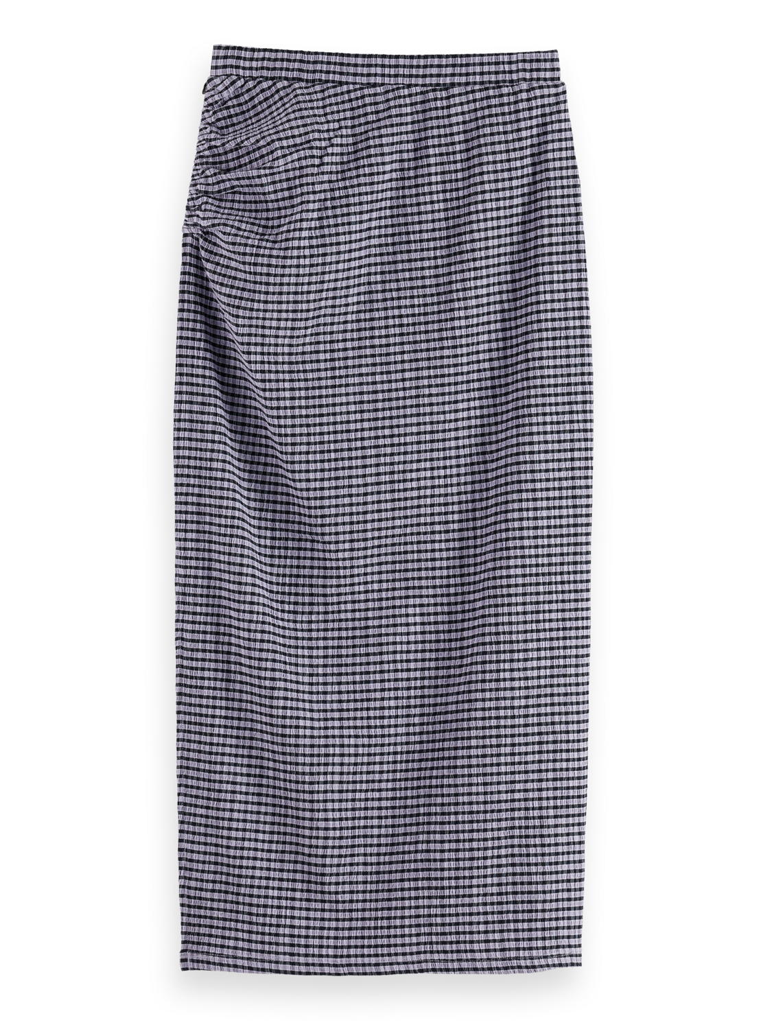 Structured gingham skirt