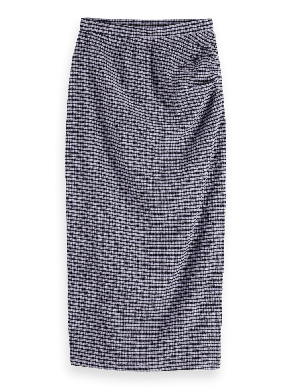 Structured gingham skirt