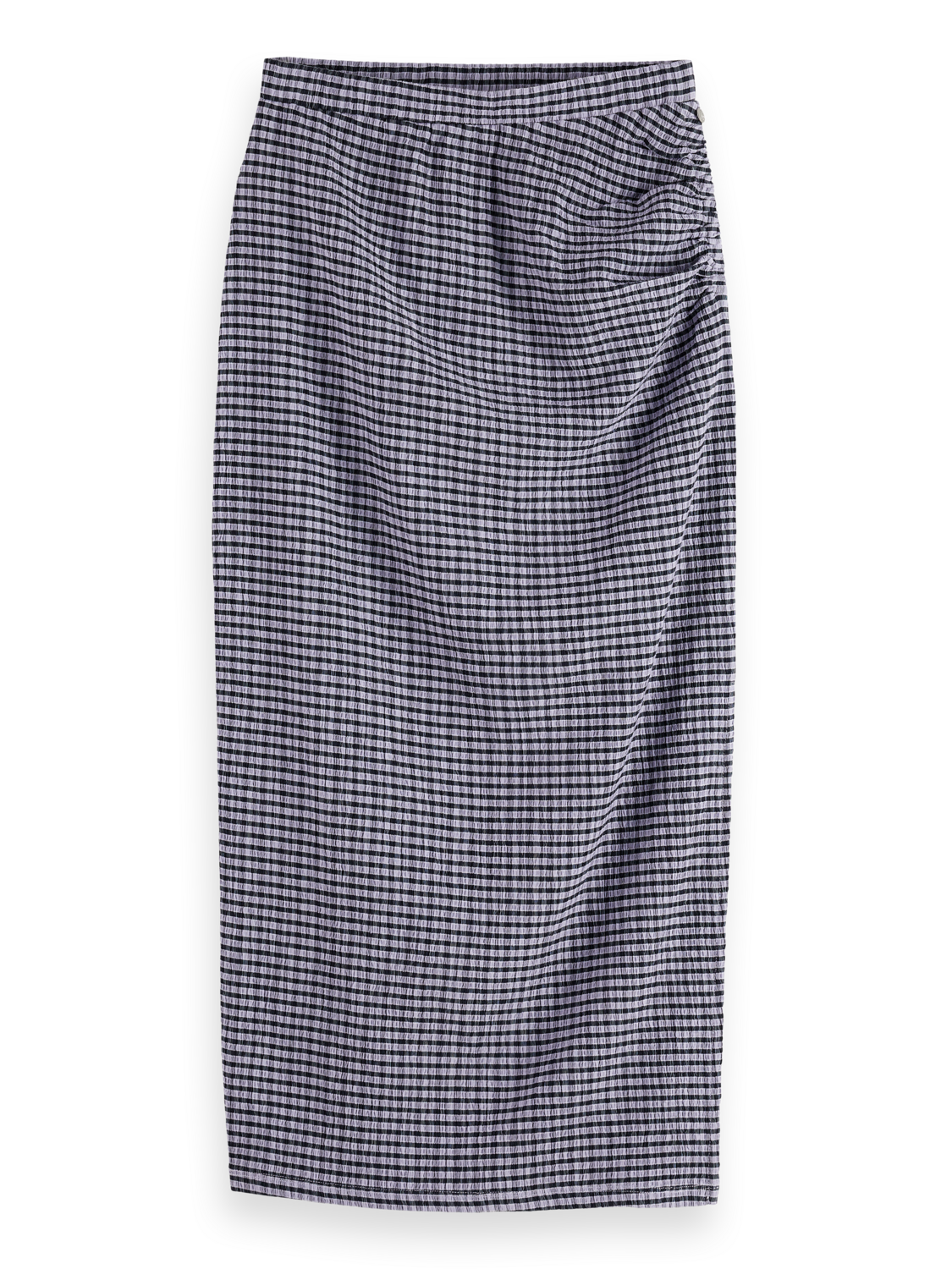 Structured gingham skirt