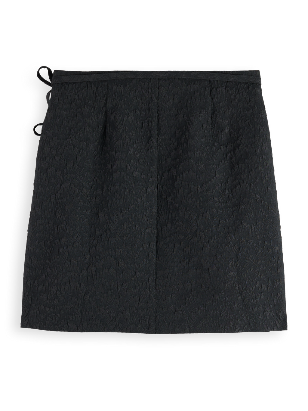 Wrapped and tied mini skirt