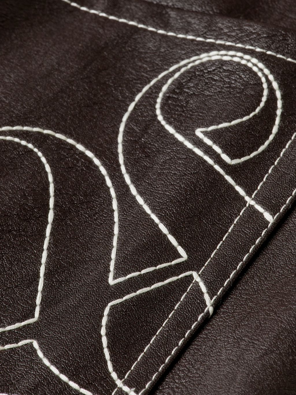 Faux Leather midi skirt with front slit