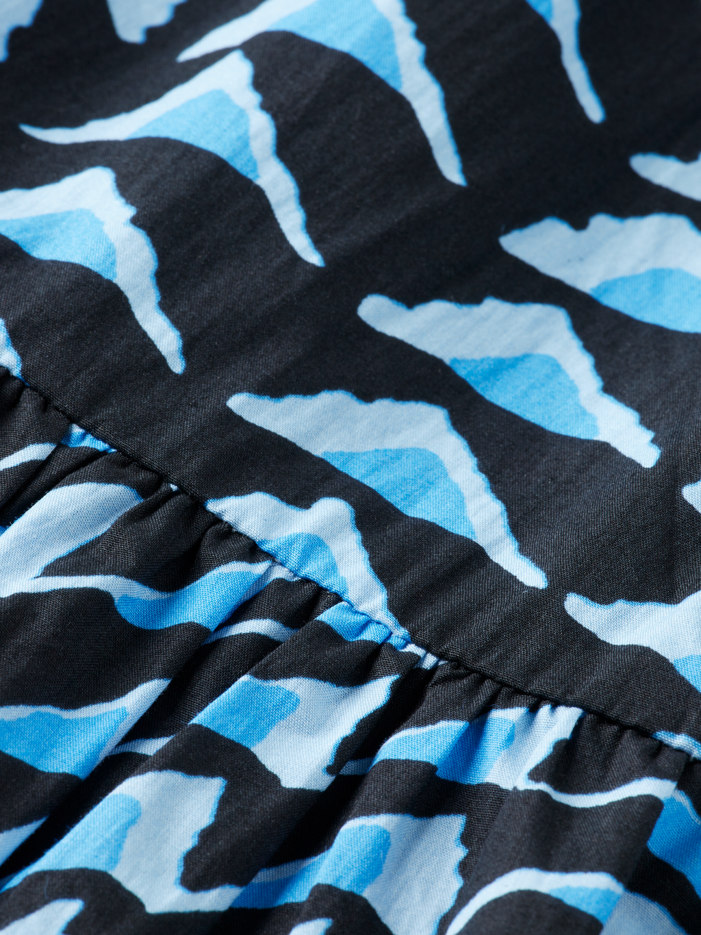 Tiered Poplin Midi Dress