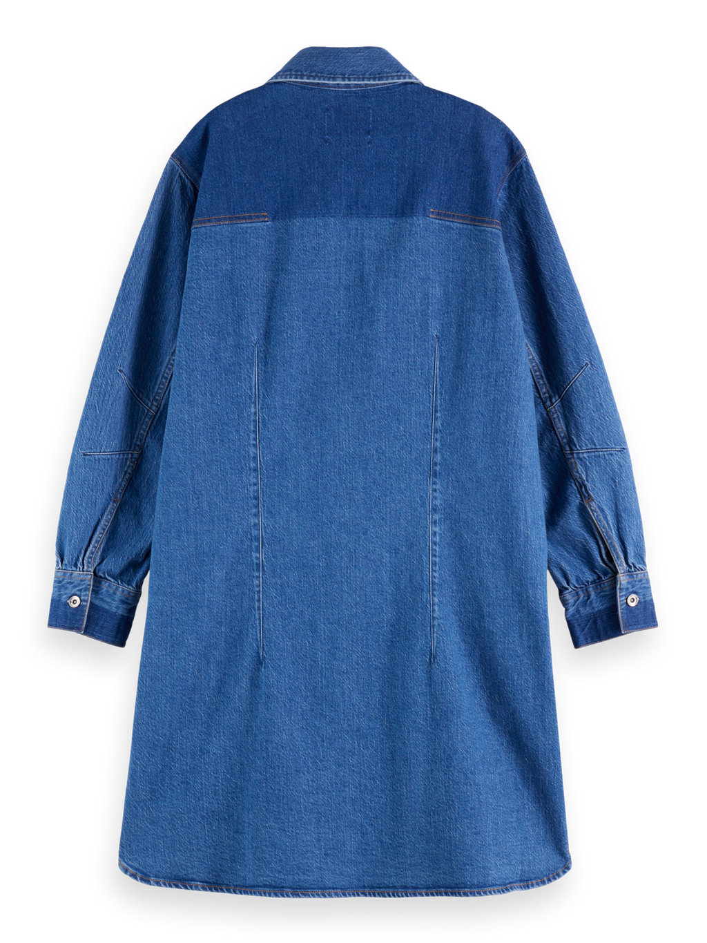 Washed Denim Mini Shirtdress — Art From The Heart