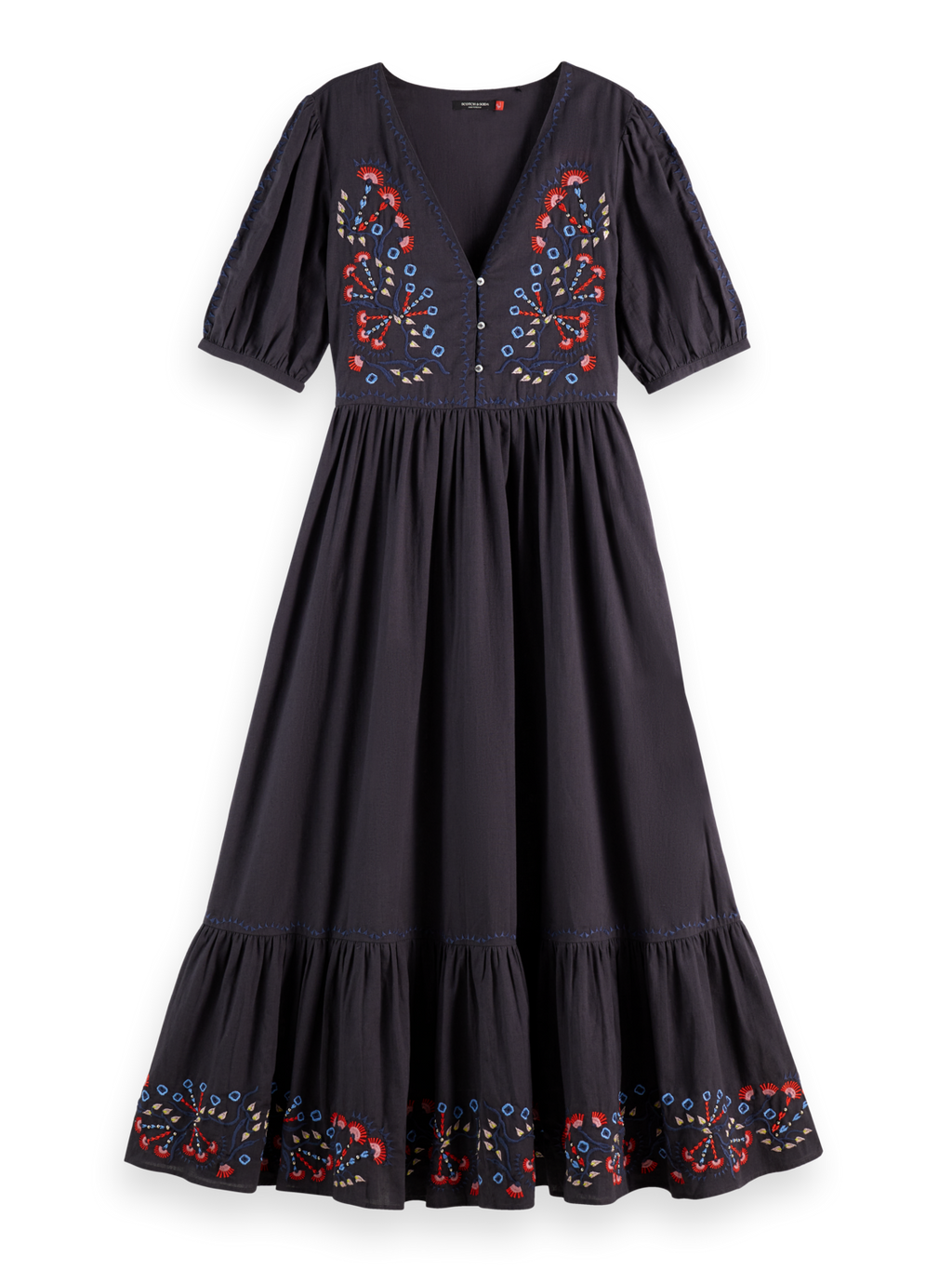 Embroidered Maxi Dress