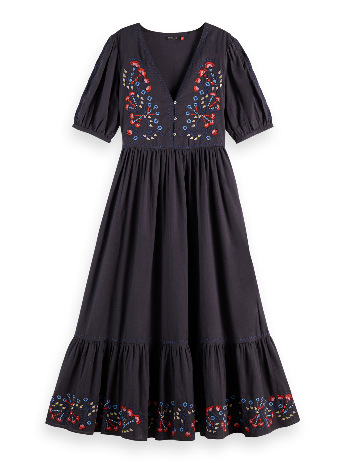 Embroidered Maxi Dress