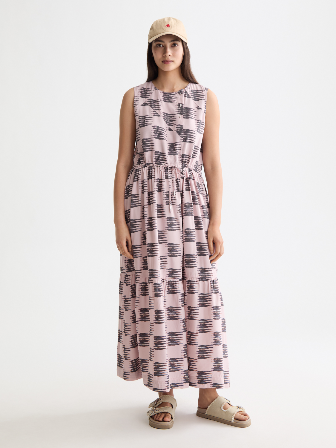 Midi Dress With Gathered Waist Scotch & Soda Midi Dress With Gathered Waist Scotch & Soda