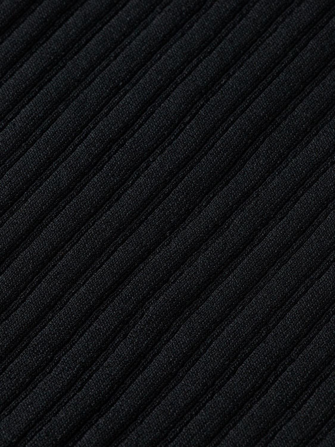 Rib knitted wrap dress