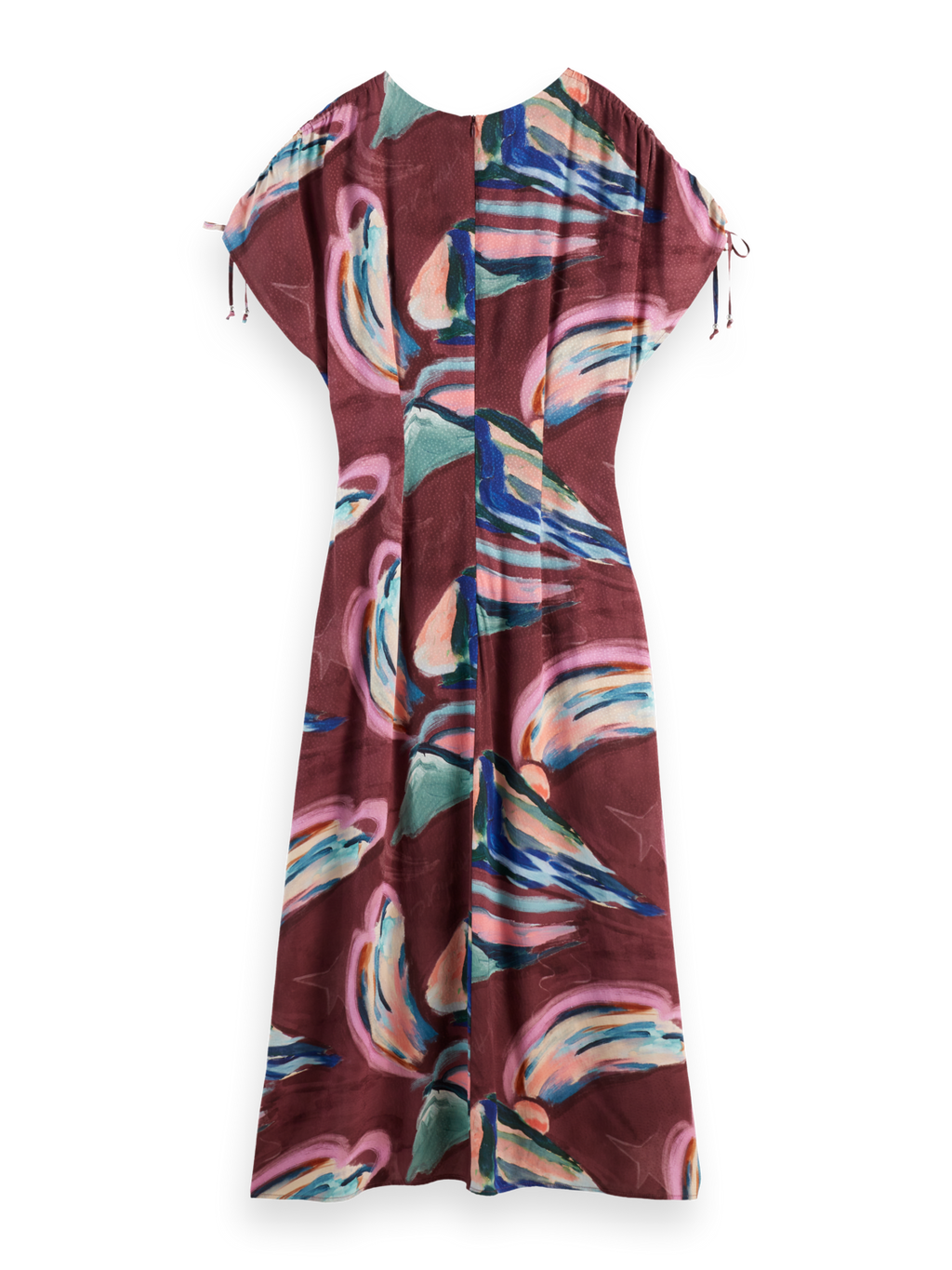 Drawstring maxi dress
