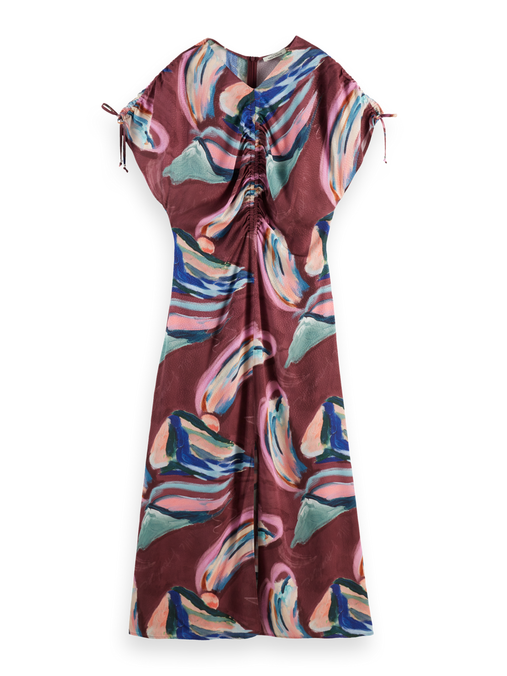 Drawstring maxi dress