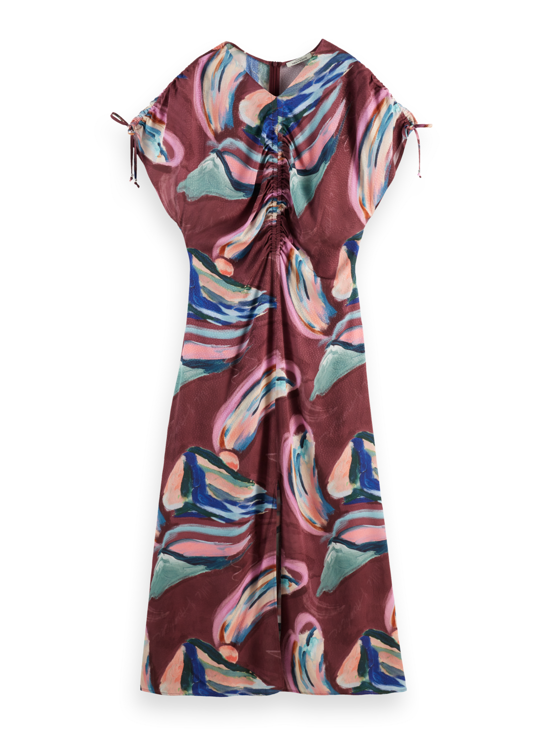 Drawstring maxi dress