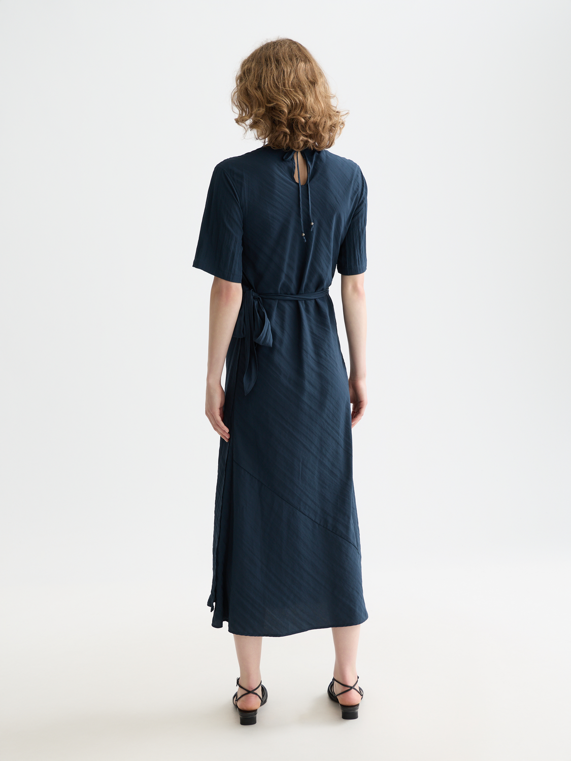 Tie Wrap Midi Dress – Scotch & Soda Tie Wrap Midi Dress – Scotch & Soda