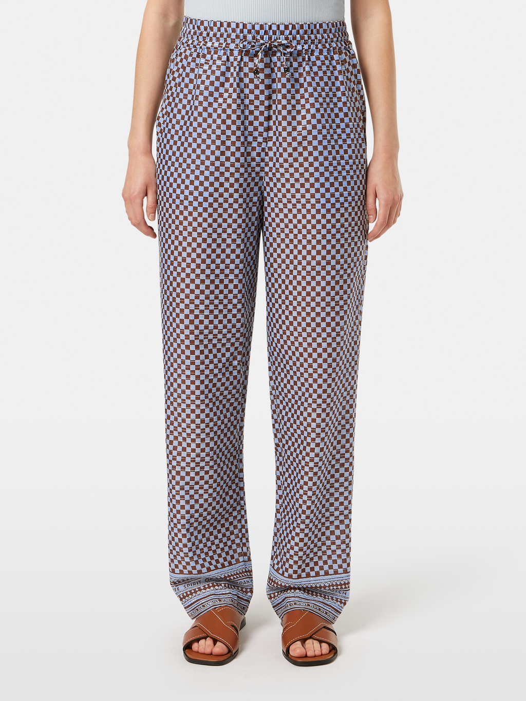 Mid-Rise Pull-On Beach Pant
