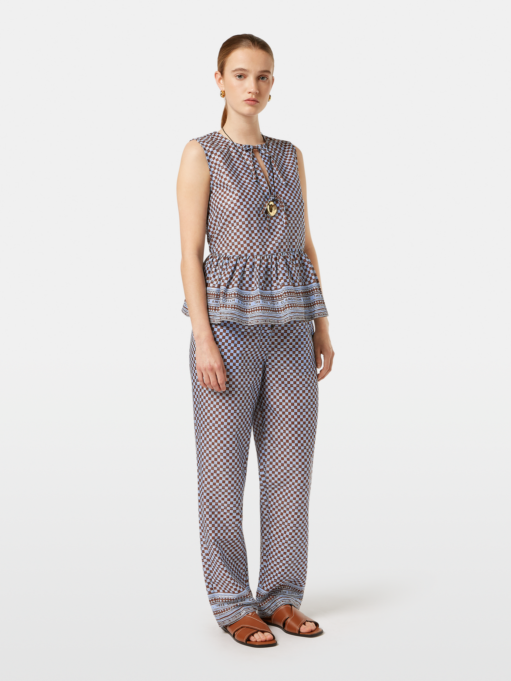 Mid-Rise Pull-On Beach Pant