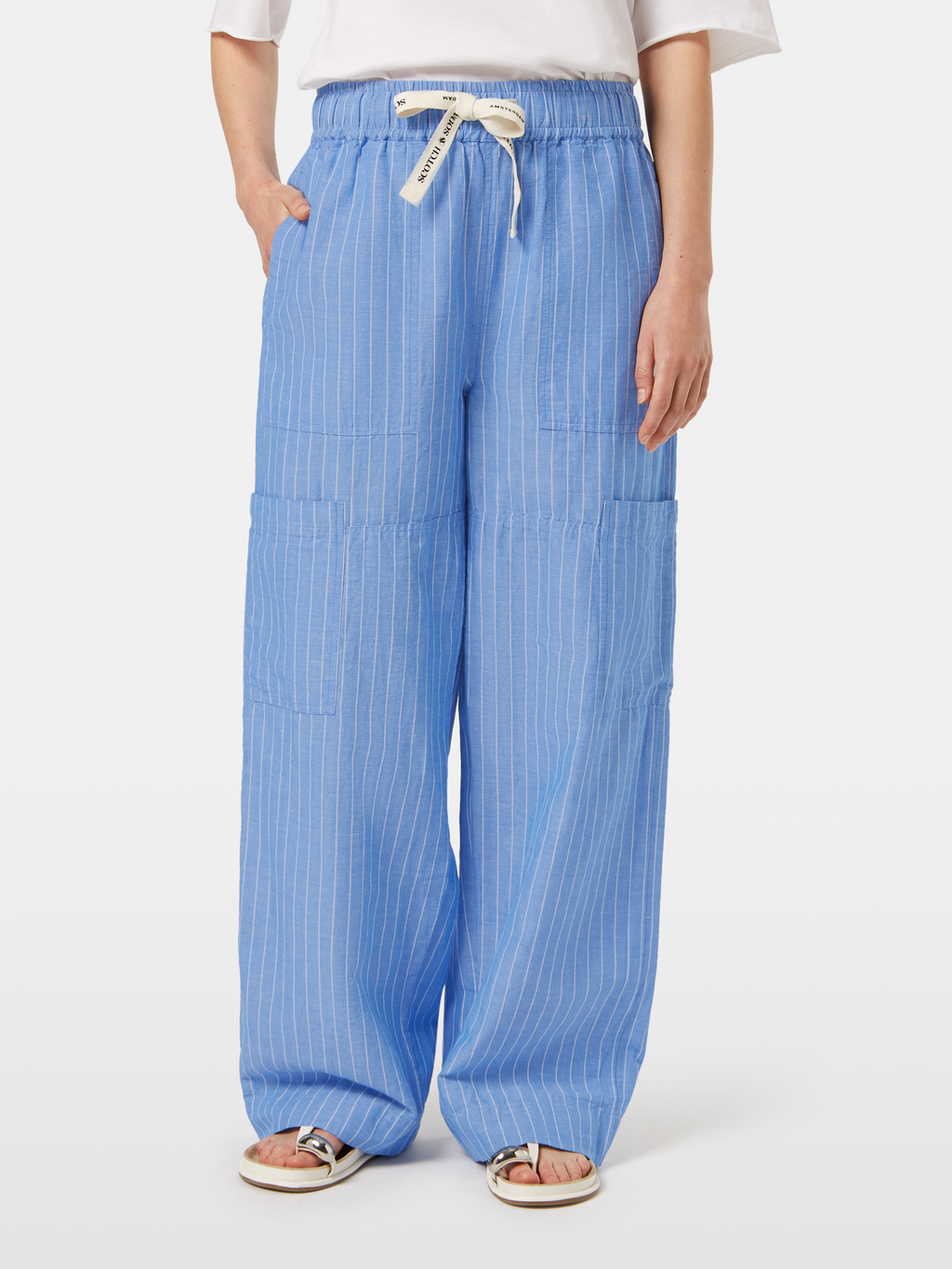 Noa High-Rise Wide-Leg Cargo Pant