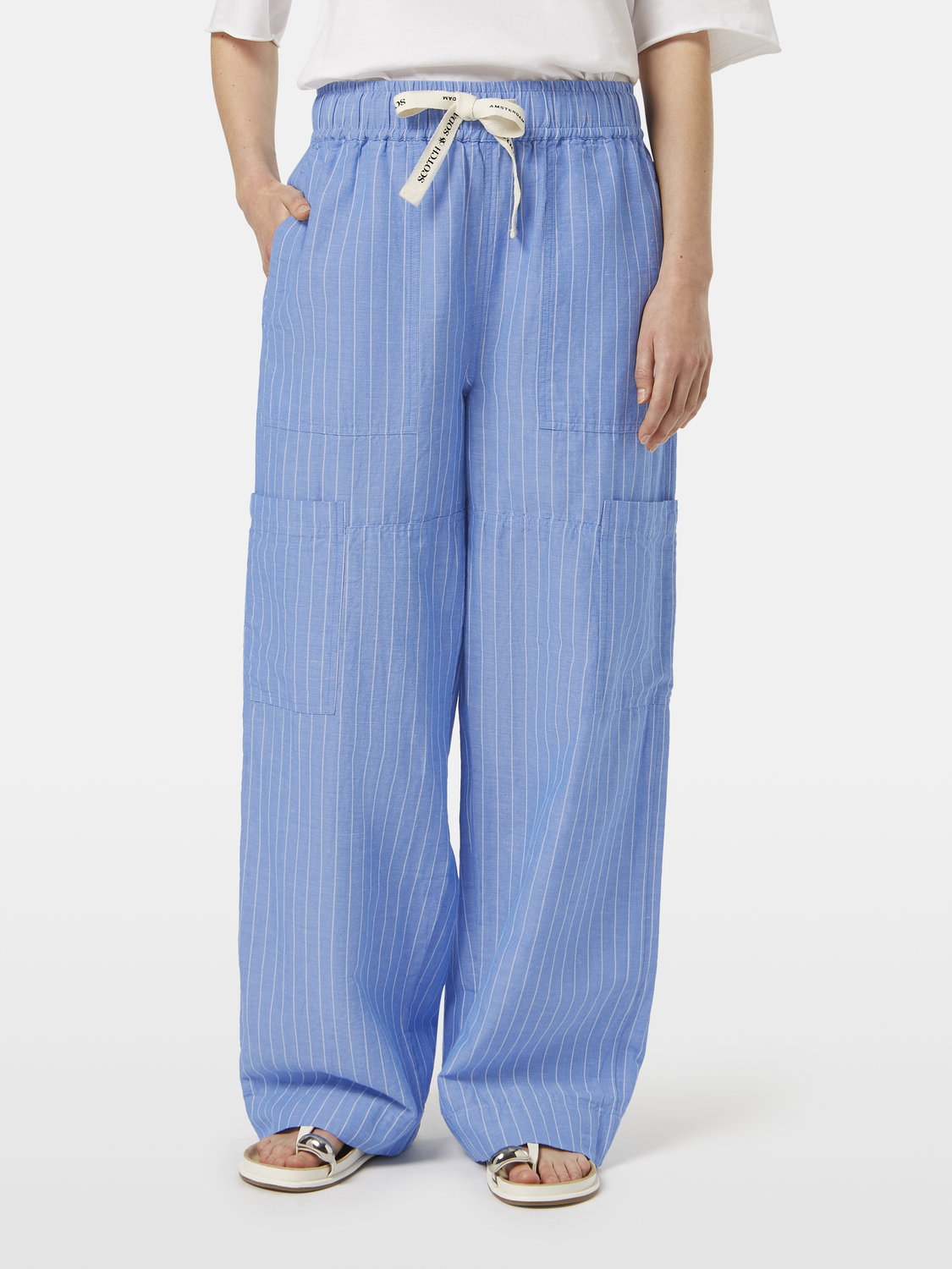 Noa High-Rise Wide-Leg Cargo Pant