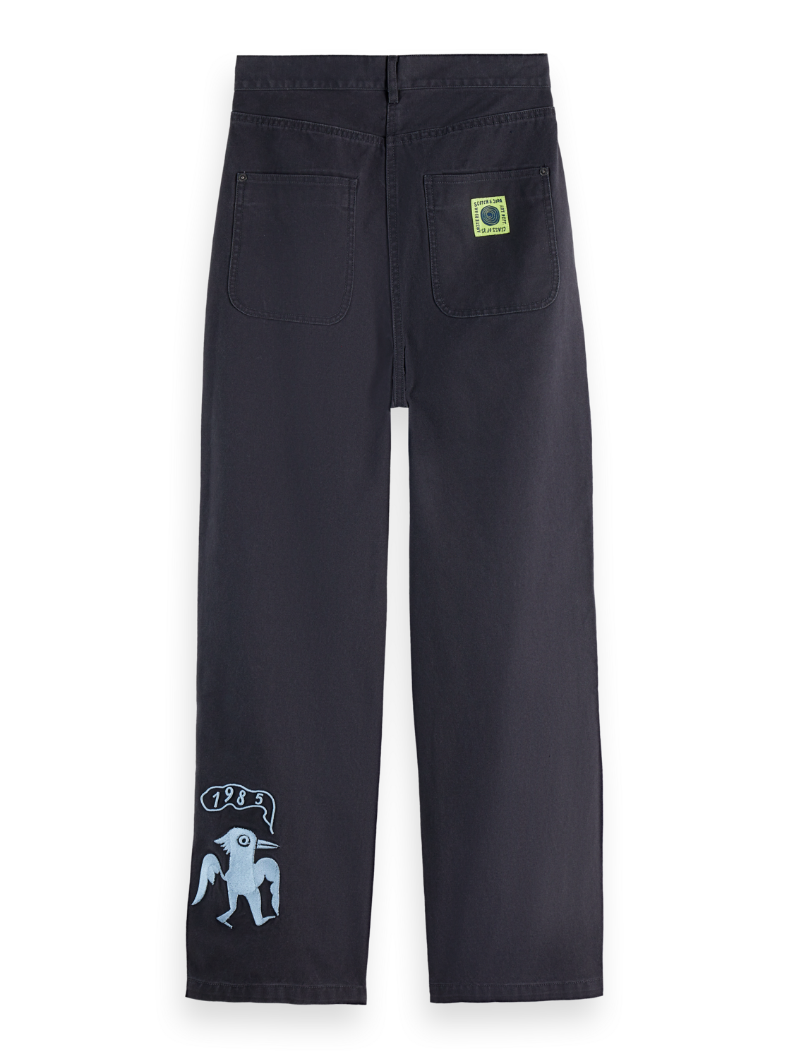 Raine - High Rise Wide Leg Washed Pants