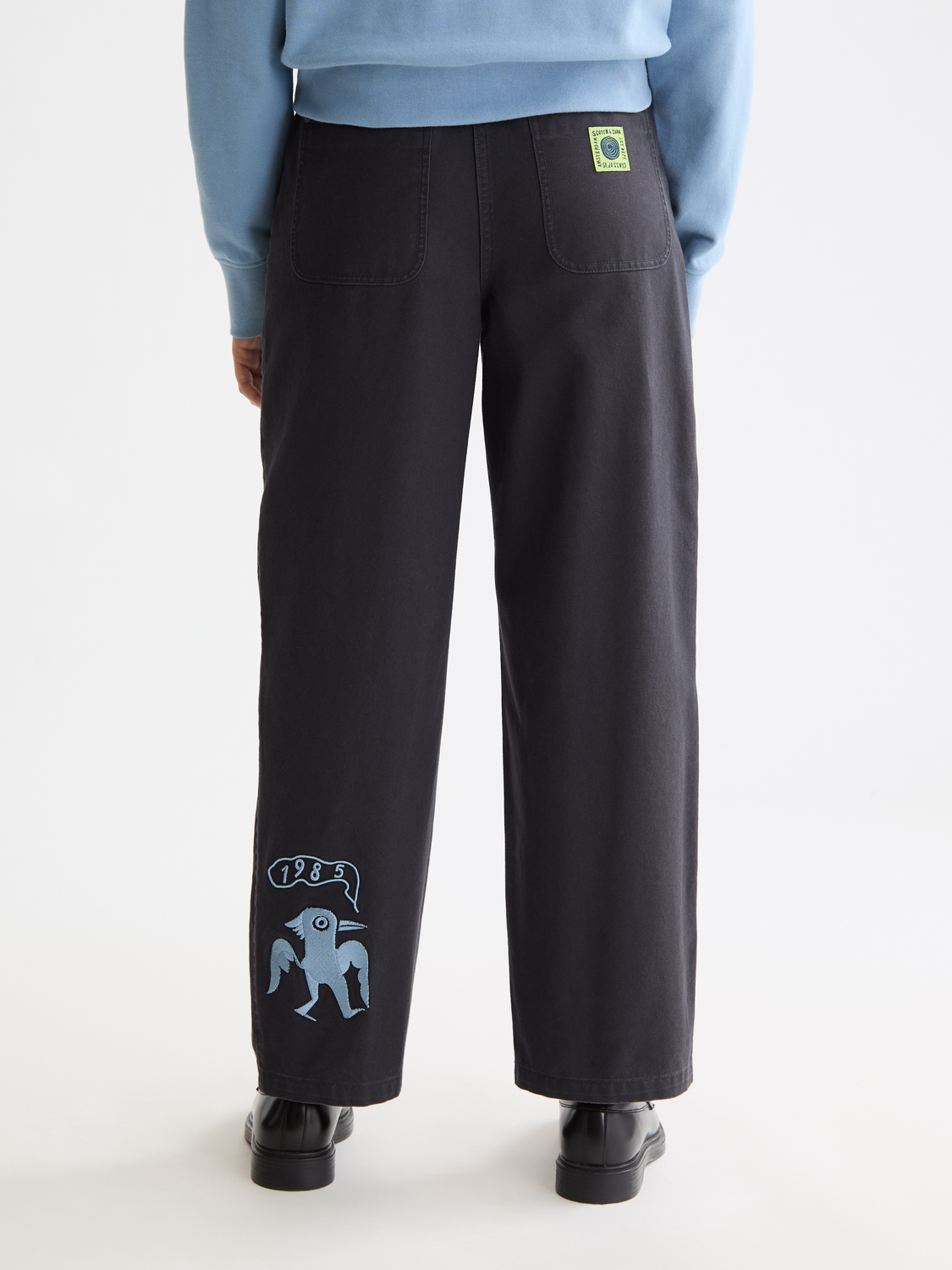 Raine - High Rise Wide Leg Washed Pants