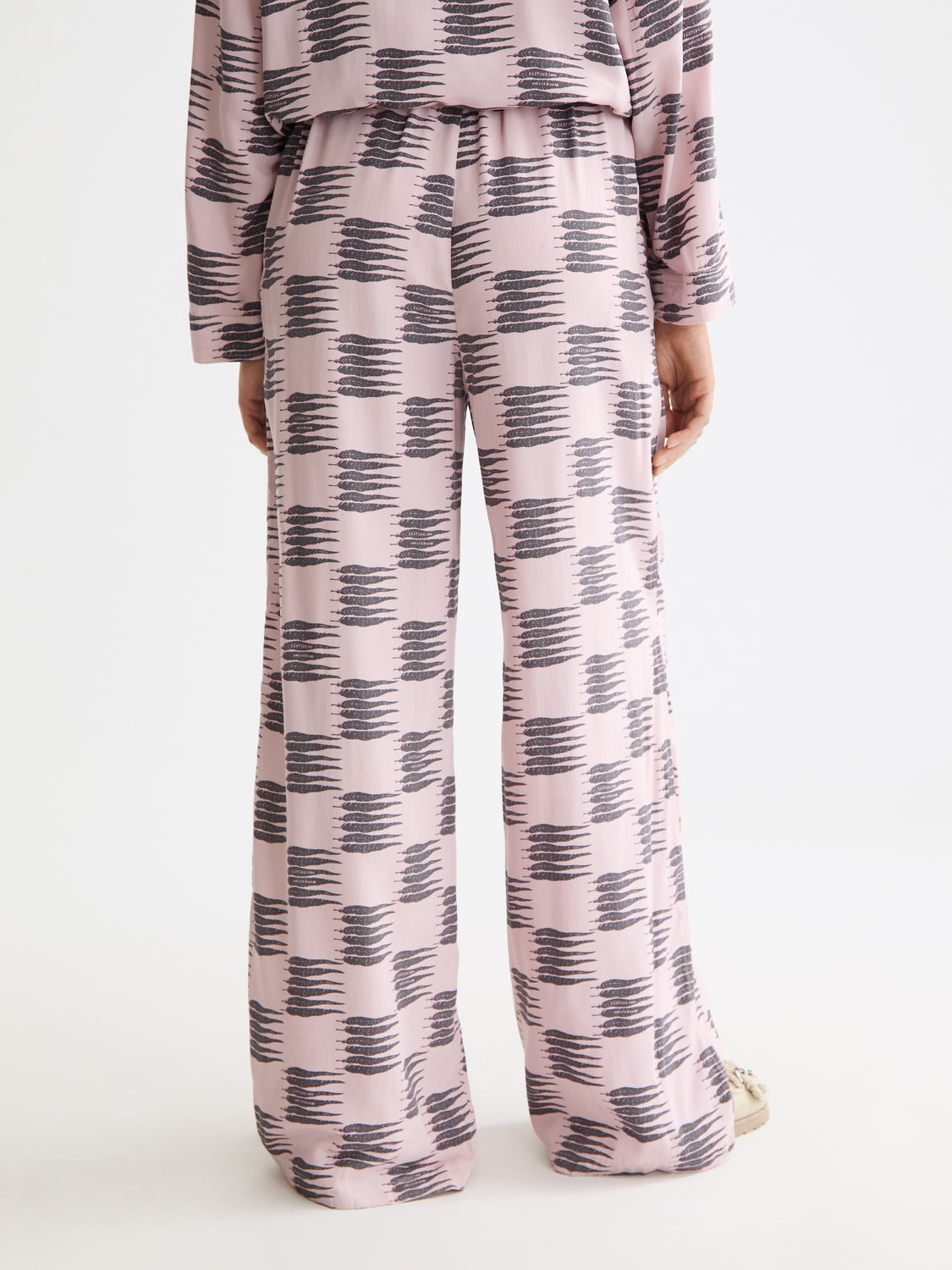 Eleni - High Rise Wide Leg Pajama Pants