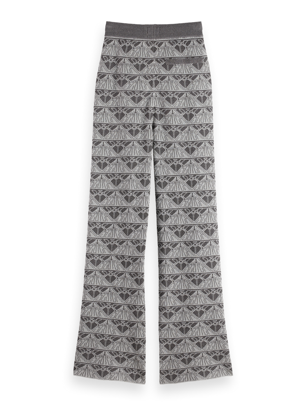 Monogram jacquard knitted trousers