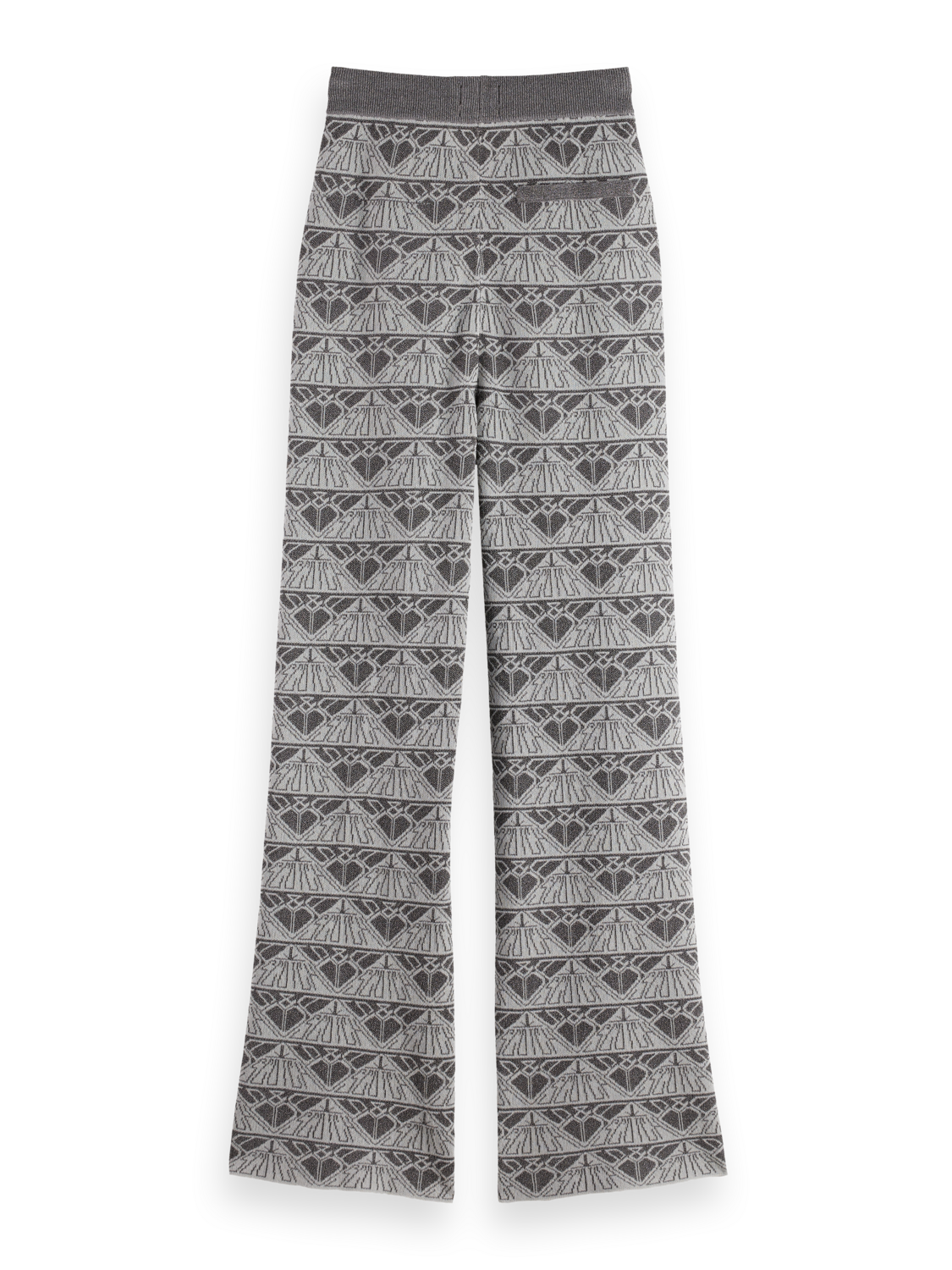 Monogram jacquard knitted trousers