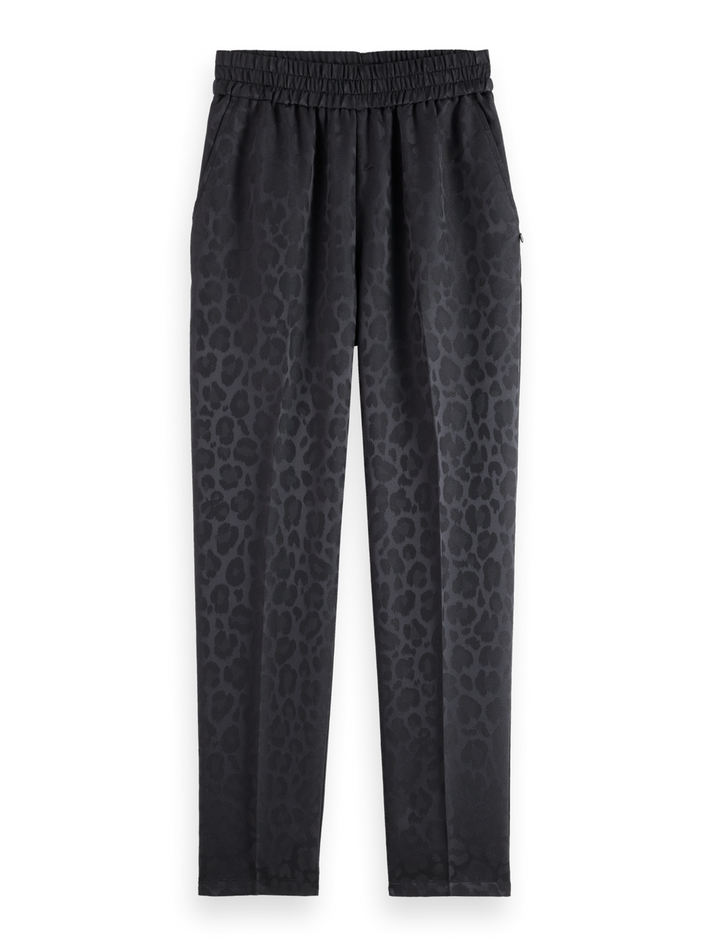 Maia - mid rise tapered leg jacquard pant