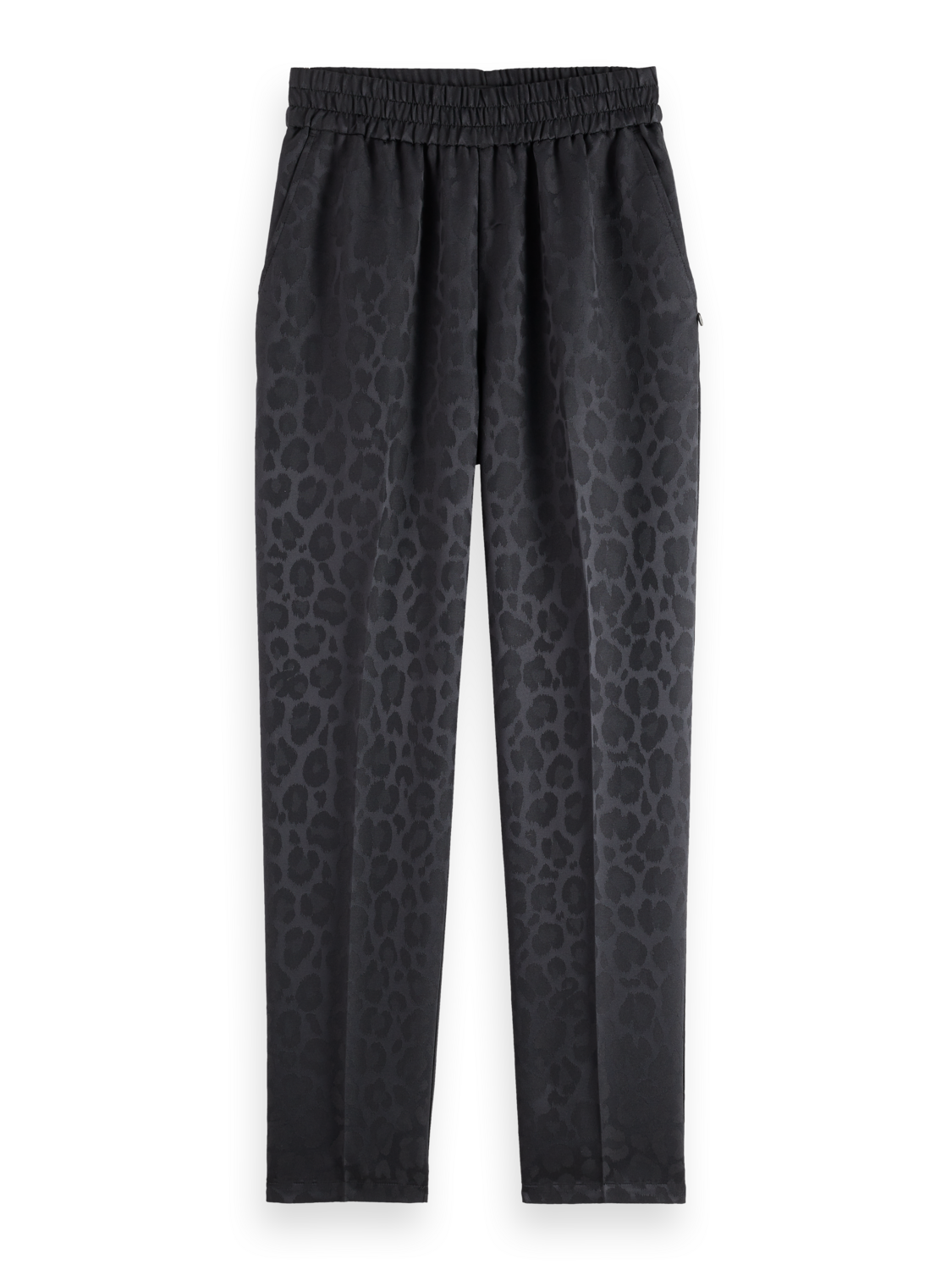 Maia - mid rise tapered leg jacquard pant