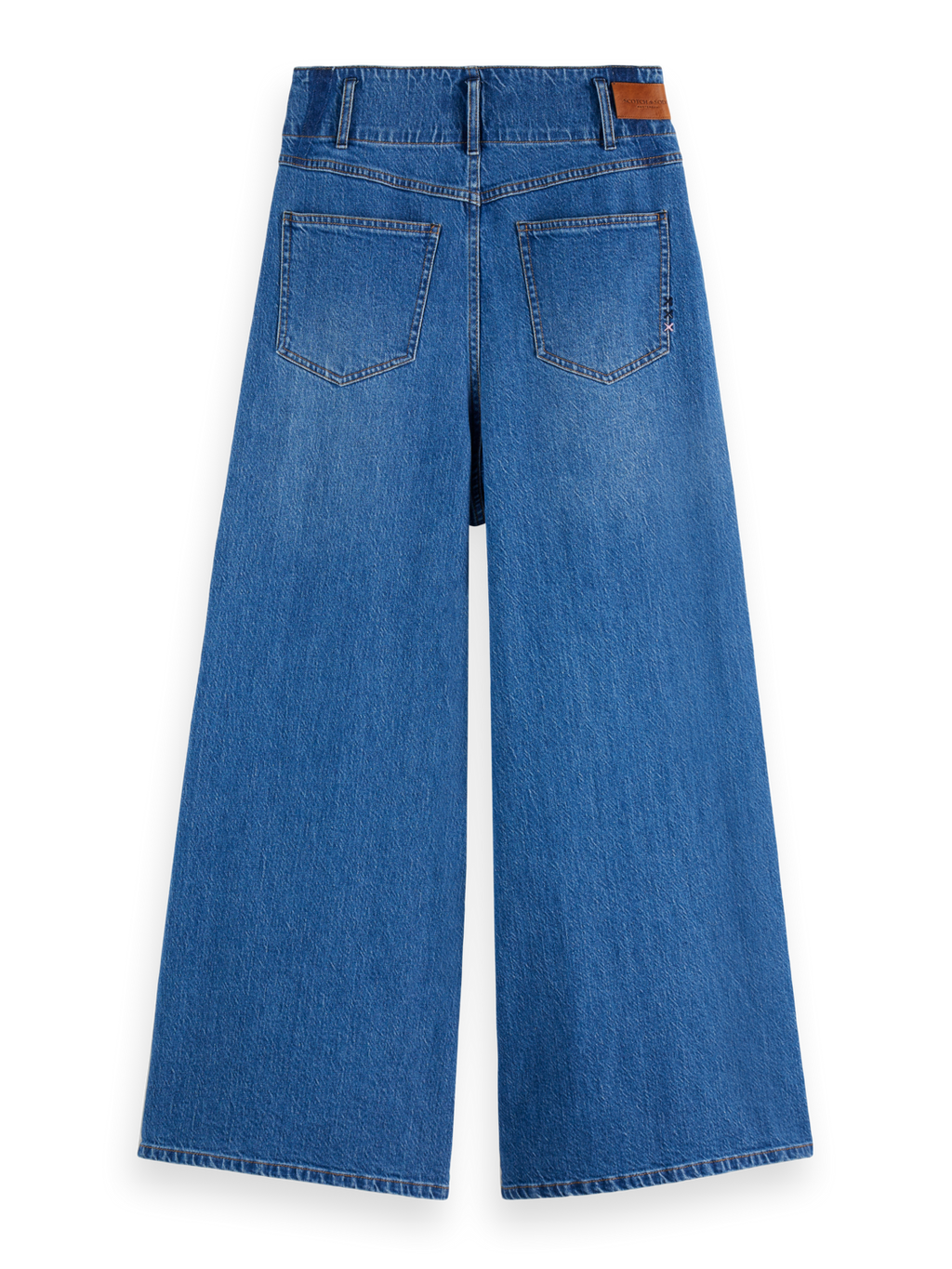 The Wave Custom Cropped Wide Leg Jeans — Art From The Heart