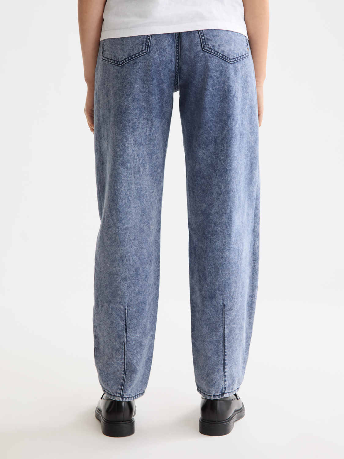 The Tide Longer Inseam Balloon Jeans In Mountain Dyed Canvas