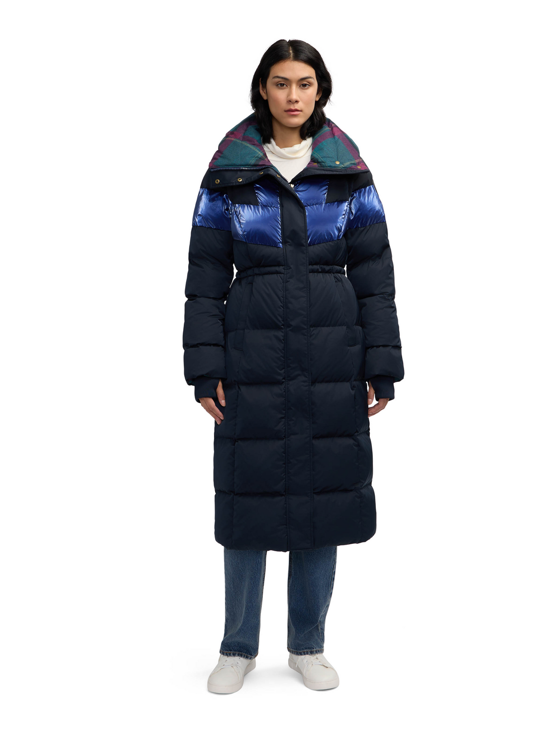 Kaatye Core Fit Maxi Puffer With Oversized Collar