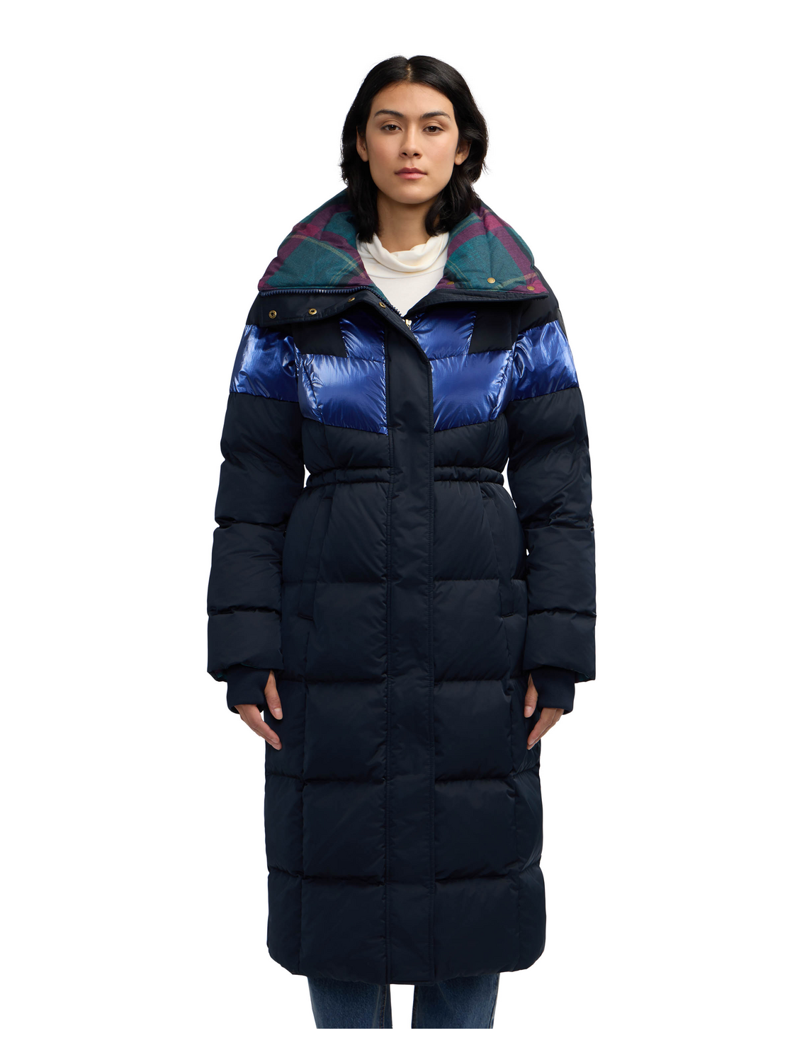 Kaatye Core Fit Maxi Puffer With Oversized Collar