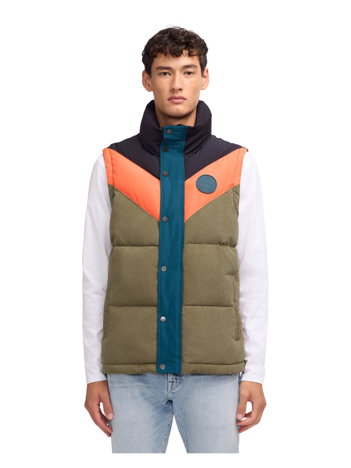 Nelleke Mixed Media Puffer With Removable Sleeves