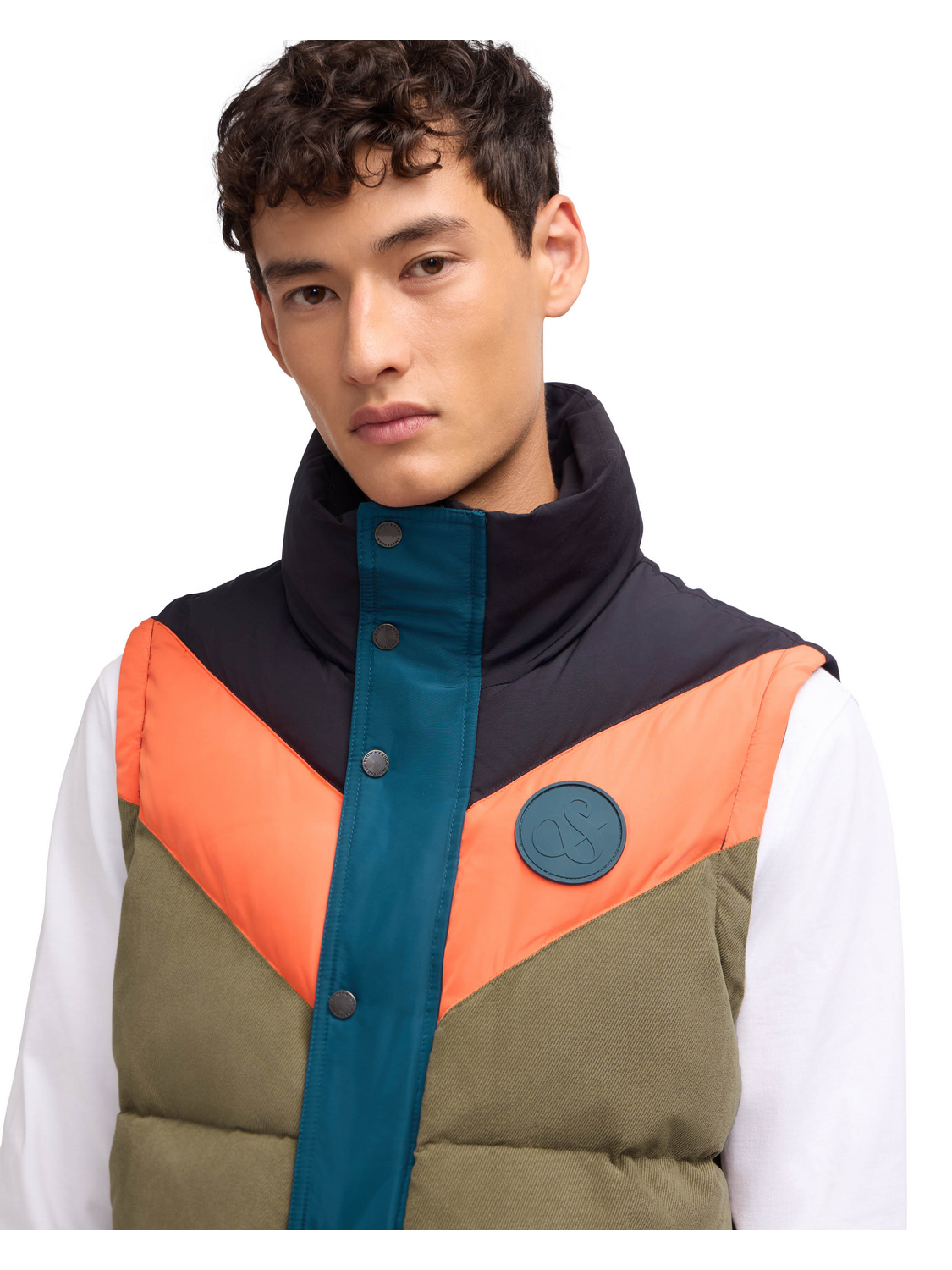 Nelleke Mixed Media Puffer With Removable Sleeves