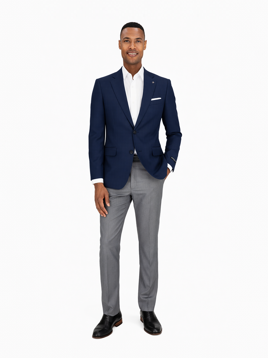 Two Button Notch Lapel Slim Fit Sportscoat