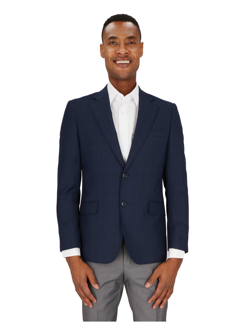 Two Button Notch Lapel Slim Fit Sportscoat