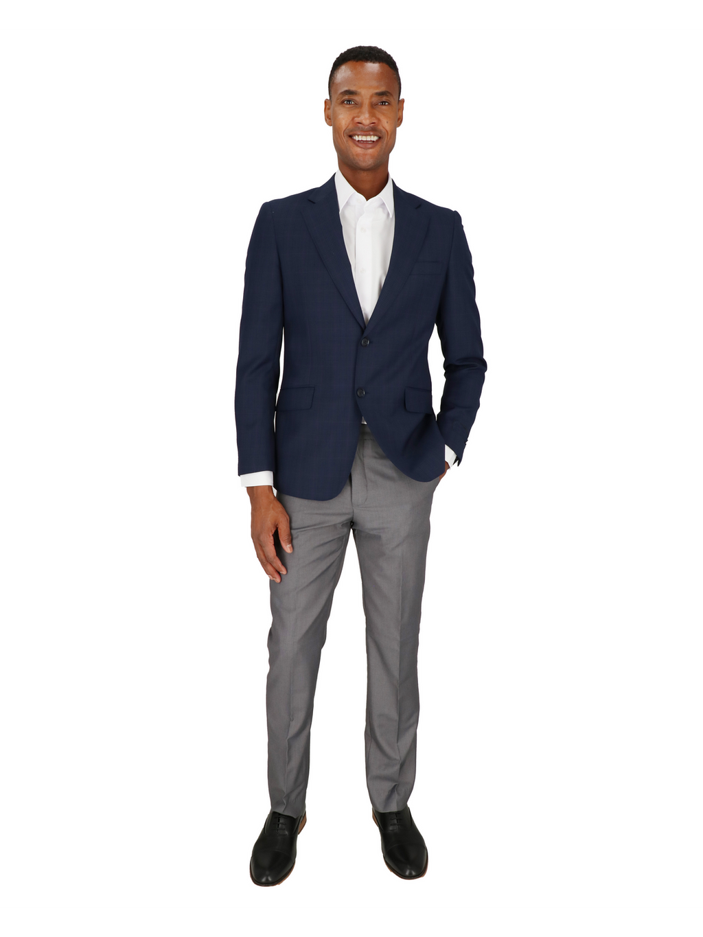 Two Button Notch Lapel Slim Fit Sportscoat