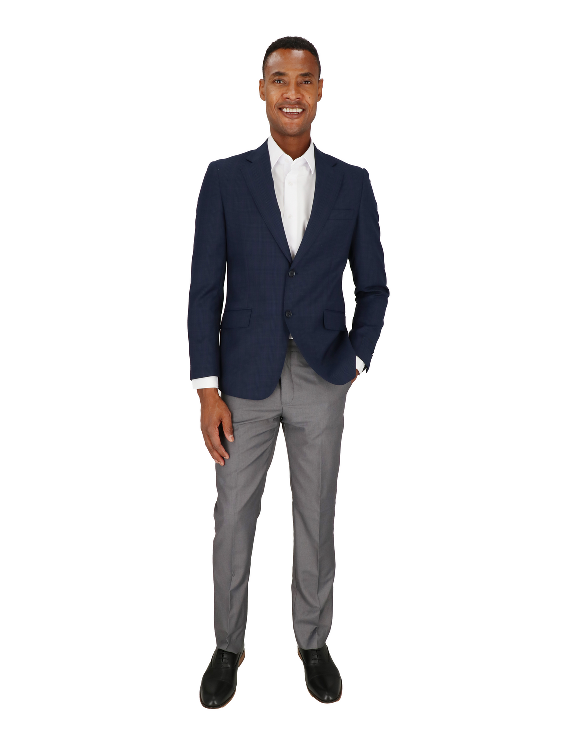 Two Button Notch Lapel Slim Fit Sportscoat