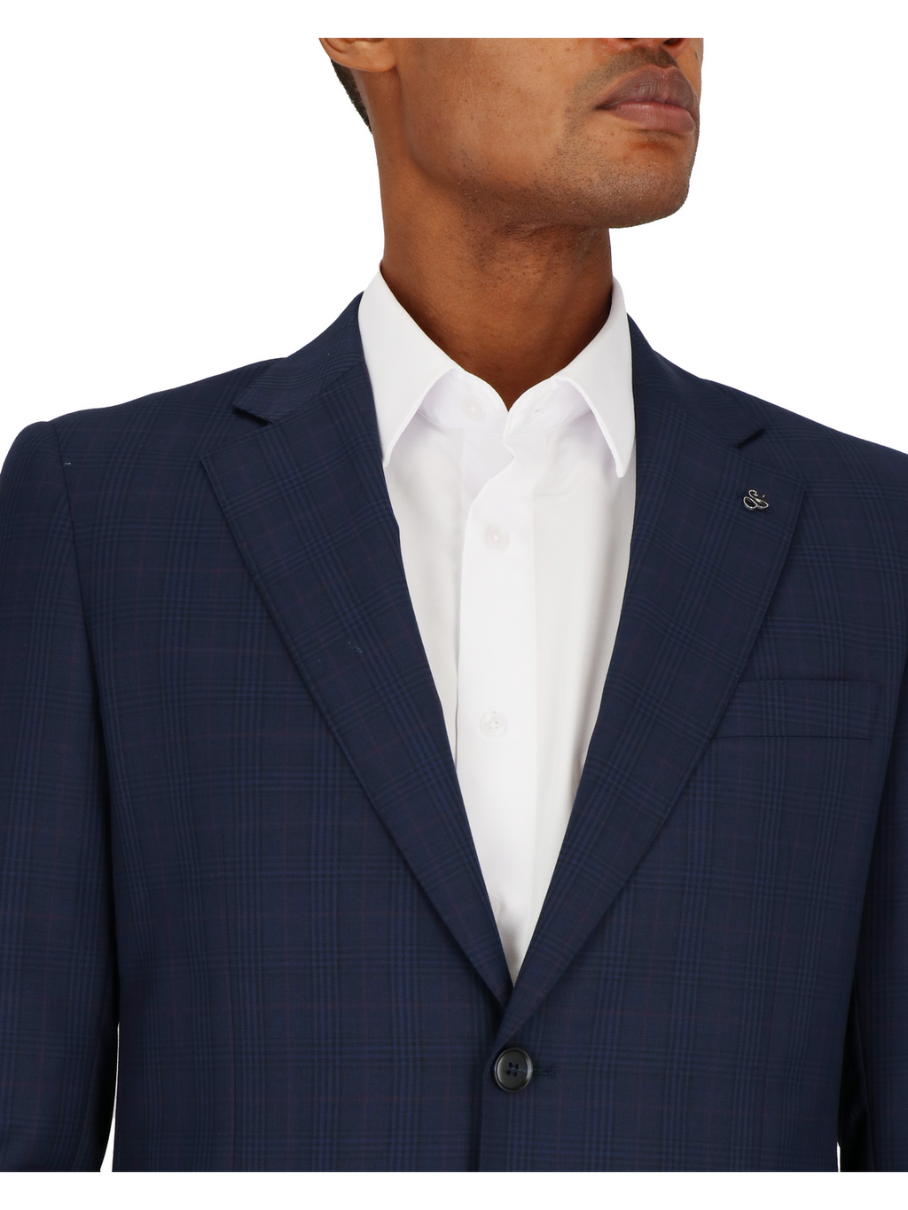 Two Button Notch Lapel Slim Fit Sportscoat