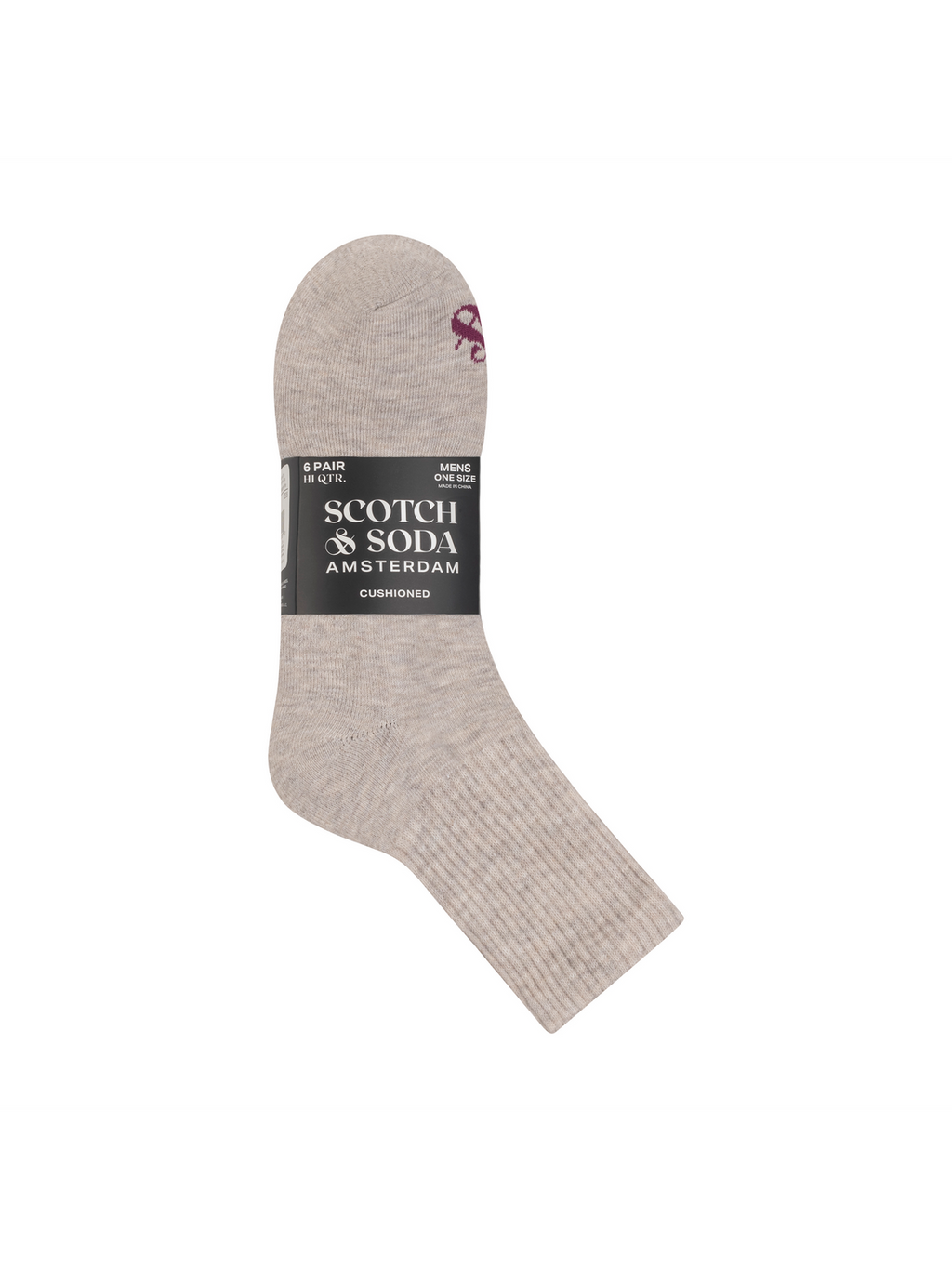 Men's 1/2 Terry High Quarter Crew Sock (6-Pack)