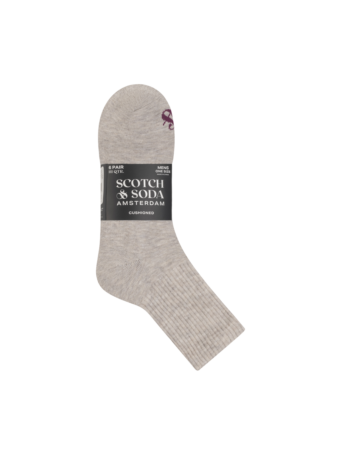 Men's 1/2 Terry High Quarter Crew Sock (6-Pack)